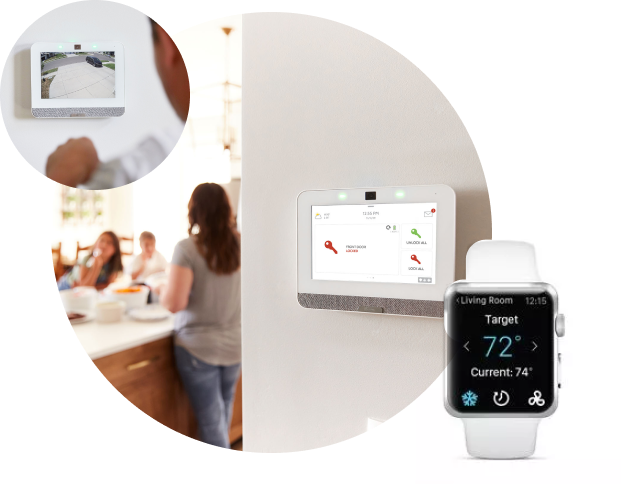 A modern home security system after an upgrade